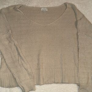 Lucky Brand V-Neck Sweater - Cream